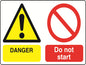 Dual Warning A7 stickers (4x74mm x 105mm) Health And Safety Warning Sticker Latex Printed Various Designs Available MULTI001-40