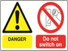Dual Warning A7 stickers (4x74mm x 105mm) Health And Safety Warning Sticker Latex Printed Various Designs Available MULTI001-40