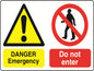 Dual Warning A7 stickers (4x74mm x 105mm) Health And Safety Warning Sticker Latex Printed Various Designs Available MULTI001-40