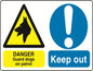 Dual Warning A7 stickers (4x74mm x 105mm) Health And Safety Warning Sticker Latex Printed Various Designs Available MULTI001-40