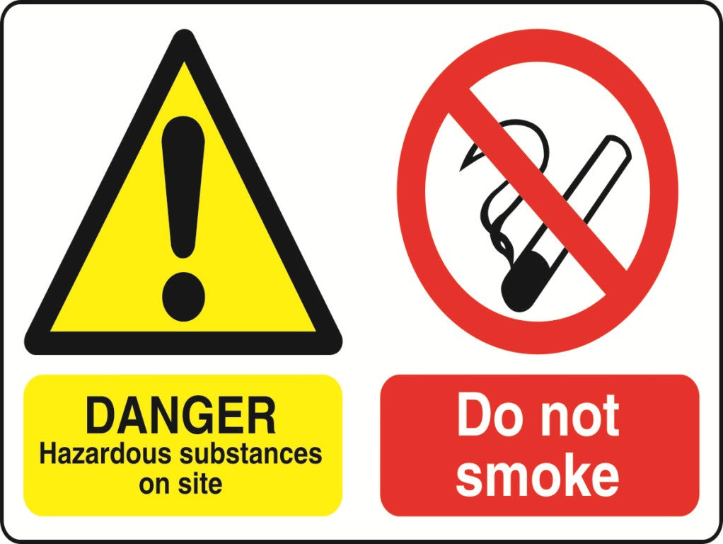 MULTI001-40 Dual Warning Labels Various Designs and Sizes Available