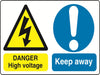Dual Warning A7 stickers (4x74mm x 105mm) Health And Safety Warning Sticker Latex Printed Various Designs Available MULTI001-40