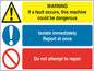 Dual Warning A7 stickers (4x74mm x 105mm) Health And Safety Warning Sticker Latex Printed Various Designs Available MULTI001-40