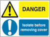 Dual Warning A7 stickers (4x74mm x 105mm) Health And Safety Warning Sticker Latex Printed Various Designs Available MULTI001-40