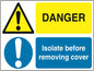 Dual Warning A7 stickers (4x74mm x 105mm) Health And Safety Warning Sticker Latex Printed Various Designs Available MULTI001-40