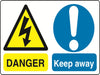 Dual Warning A7 stickers (4x74mm x 105mm) Health And Safety Warning Sticker Latex Printed Various Designs Available MULTI001-40