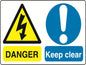 Dual Warning A7 stickers (4x74mm x 105mm) Health And Safety Warning Sticker Latex Printed Various Designs Available MULTI001-40