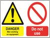 Dual Warning A7 stickers (4x74mm x 105mm) Health And Safety Warning Sticker Latex Printed Various Designs Available MULTI001-40