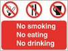 Dual Warning A7 stickers (4x74mm x 105mm) Health And Safety Warning Sticker Latex Printed Various Designs Available MULTI001-40