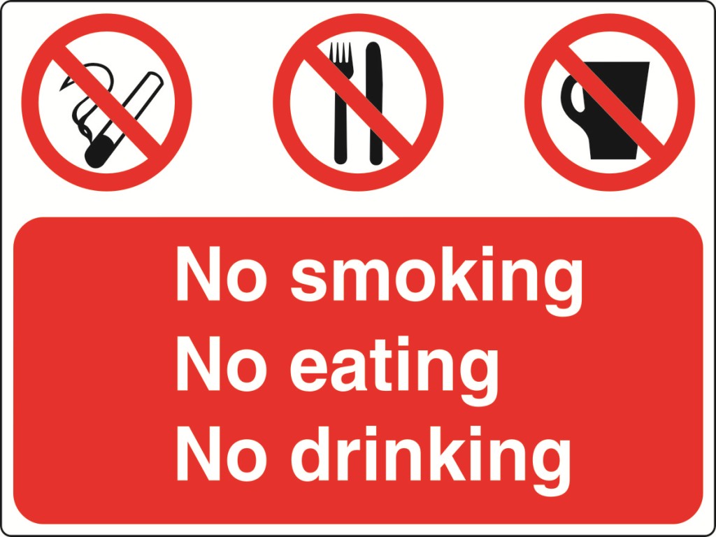 Dual Warning A7 stickers (4x74mm x 105mm) Health And Safety Warning Sticker Latex Printed Various Designs Available MULTI001-40