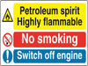 Dual Warning A7 stickers (4x74mm x 105mm) Health And Safety Warning Sticker Latex Printed Various Designs Available MULTI001-40