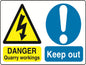 Dual Warning A7 stickers (4x74mm x 105mm) Health And Safety Warning Sticker Latex Printed Various Designs Available MULTI001-40