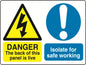 Dual Warning A7 stickers (4x74mm x 105mm) Health And Safety Warning Sticker Latex Printed Various Designs Available MULTI001-40