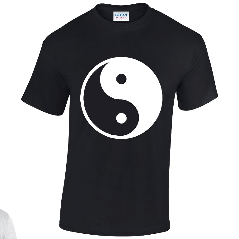 NE001091 Yin Yang Unisex Cotton T-shirts Various Sizes & Colours Available