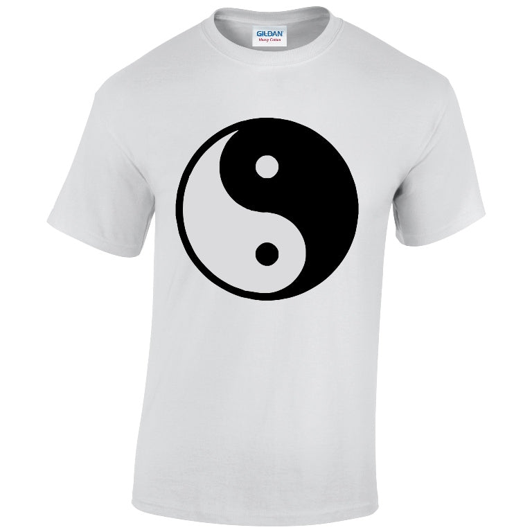 NE001091 Yin Yang Unisex Cotton T-shirts Various Sizes & Colours Available