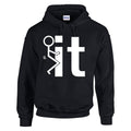 NEO001124 Stick Man F**k It Unisex Cotton Hoodie Various Sizes & Colours Available