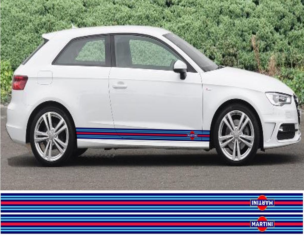 Martini side stripes with logo