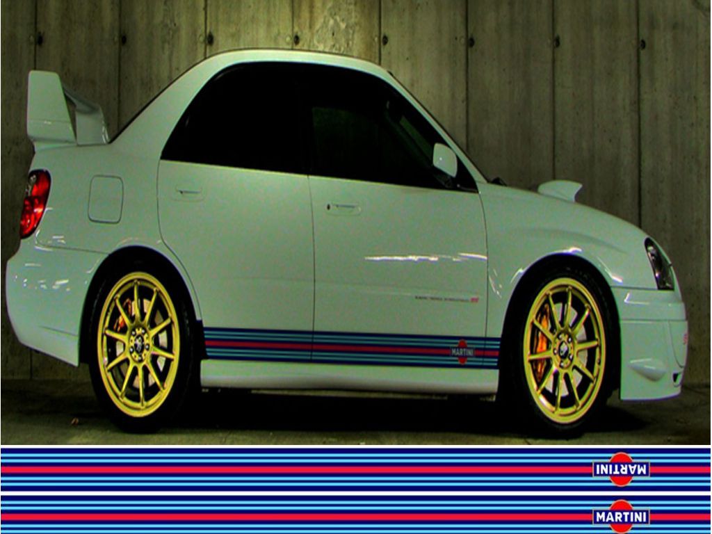 Martini side stripes with logo