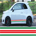 NEO01186 Italian 3 colour side stripes laminated Universal sticker graphics decal