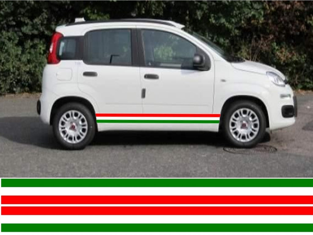 NEO01186 Italian 3 colour side stripes laminated Universal sticker graphics decal