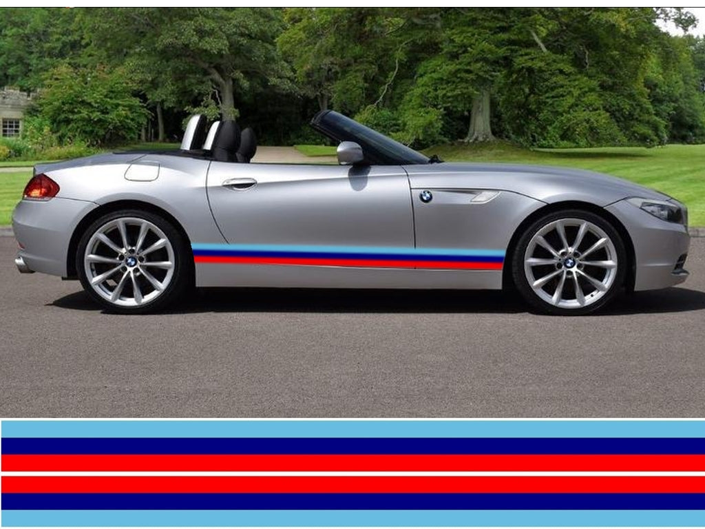 NEO01187 Bmw Tri-Colour side stripes laminated Universal sticker graphics decal