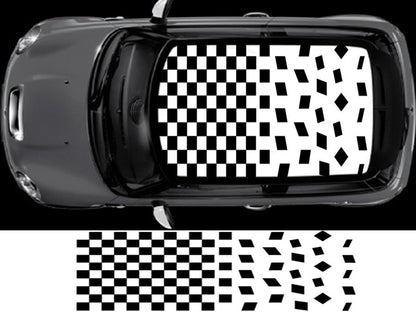 NEO00340 Mini crazy chequered flag roof