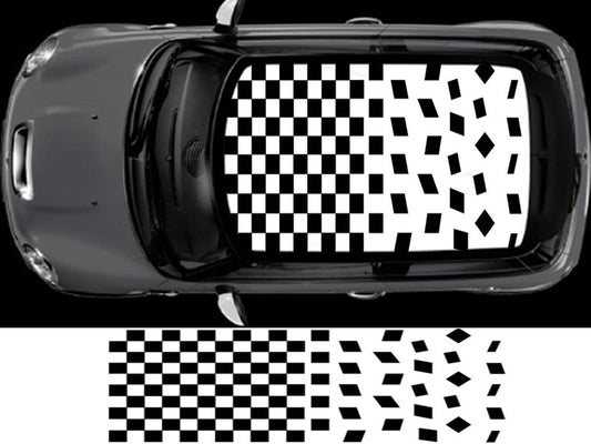 NEO00340 Mini crazy chequered flag roof