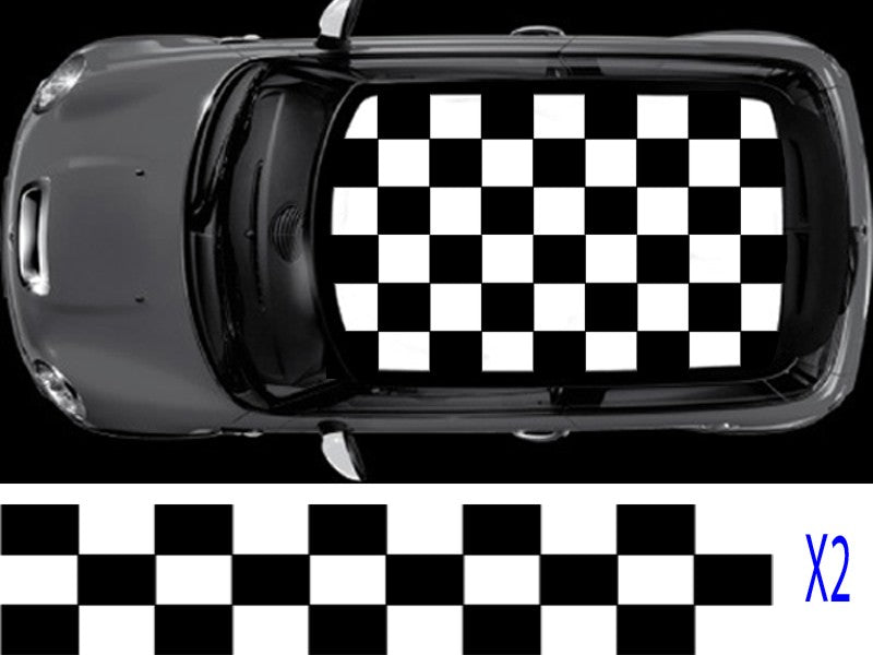 NEO00382 Mini large chequered flag roof
