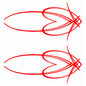 NEO00545-NEO00550 Pinstripe Design 1 Car Bike Van Truck Boat Vinyl Graphic Sticker Decal Various Designs Available