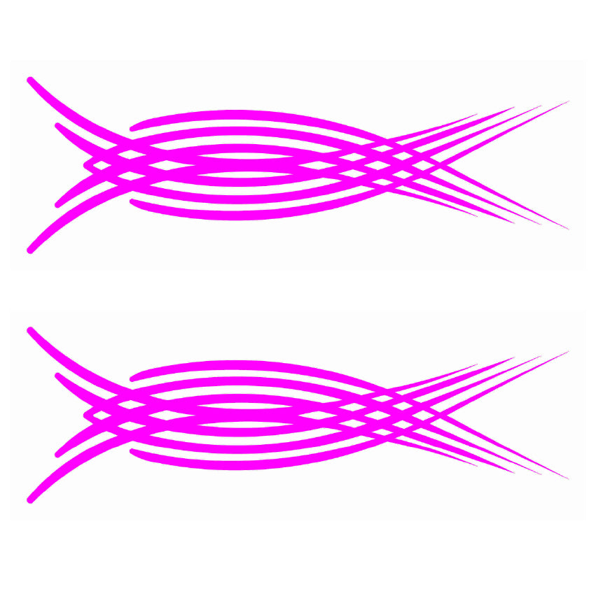 NEO00545-NEO00556 Pinstripe Car Bike Van Truck Boat Vinyl Graphic Sticker Decal Various Designs Available