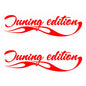 NEO00590-00640 Supercharged Fancy Flame Car Bike Van Truck Boat Vinyl Graphic Sticker Decal Various Designs Available