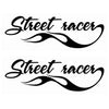 NEO00590-00640 Supercharged Fancy Flame Car Bike Van Truck Boat Vinyl Graphic Sticker Decal Various Designs Available
