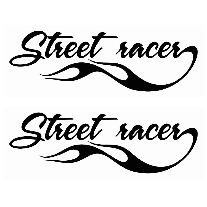 NEO00590-00640 Supercharged Fancy Flame Car Bike Van Truck Boat Vinyl Graphic Sticker Decal Various Designs Available