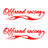 NEO00590-00640 Supercharged Fancy Flame Car Bike Van Truck Boat Vinyl Graphic Sticker Decal Various Designs Available