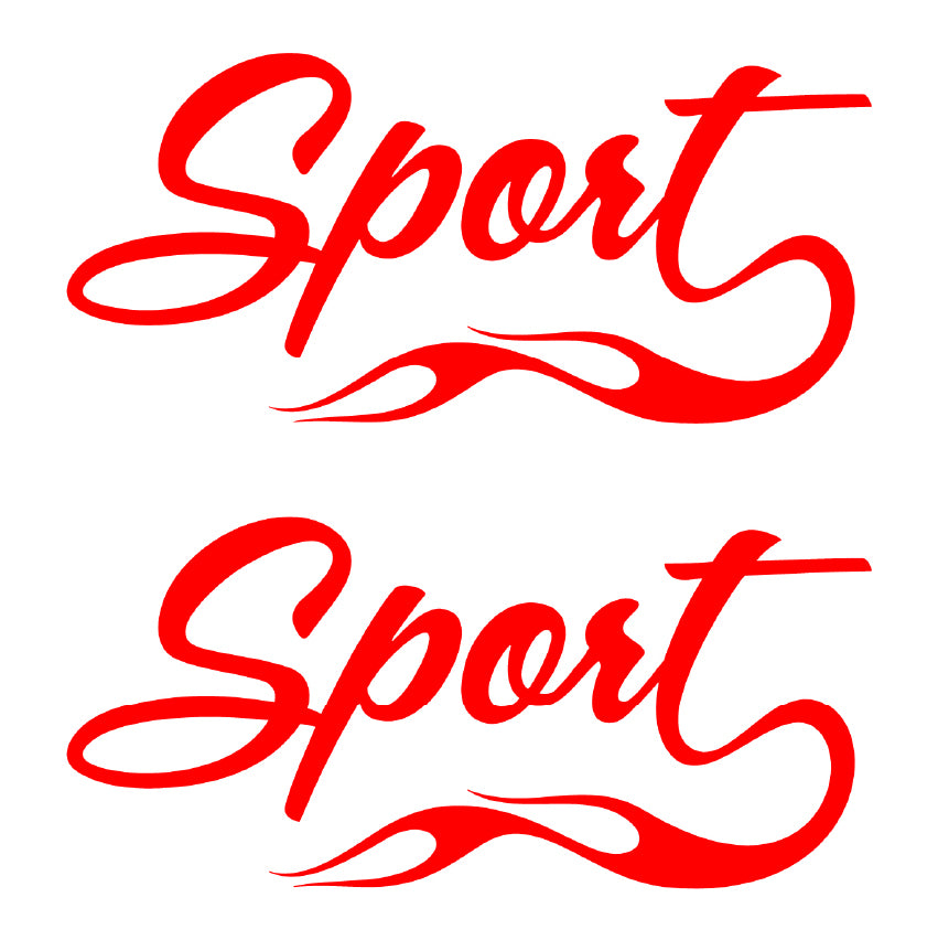 NEO00641-00650 Sport Ready Fancy Flame Car Bike Van Truck Boat Vinyl Graphic Sticker Decal Various Designs Available