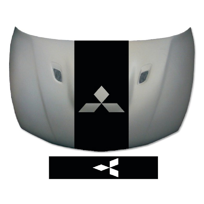NEO00717 Mitsubishi Bonnet Stripe 1500mm x 480mm Gloss & Matt Vinyl Only