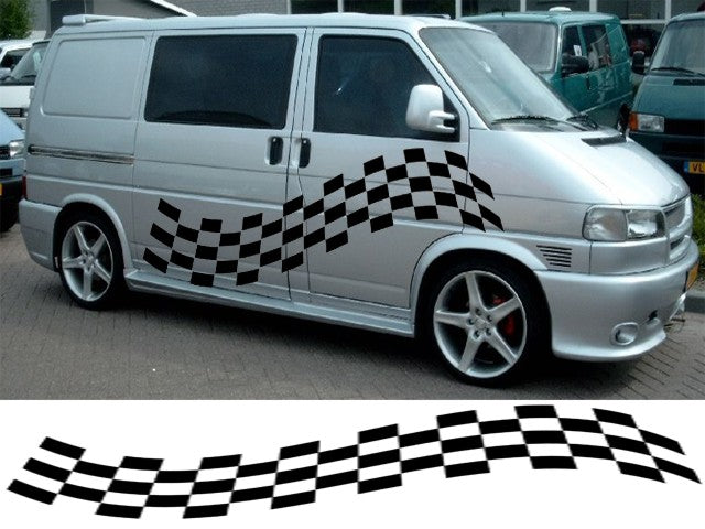 6m Checker For Transit Connect Caddy Berlingo Partner Graphics Various Designs Available