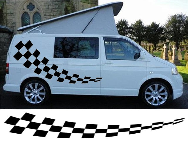 6m Checker For Transit Connect Caddy Berlingo Partner Graphics Various Designs Available