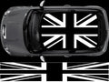 NEO00941A Black Union Jack flag roof for mini