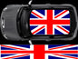 NEO00941B Blue and Red Union Jack flag roof for mini