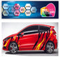 NEO00945B Tiger Stripes 1 Vinyl For Fiesta 2 Colour