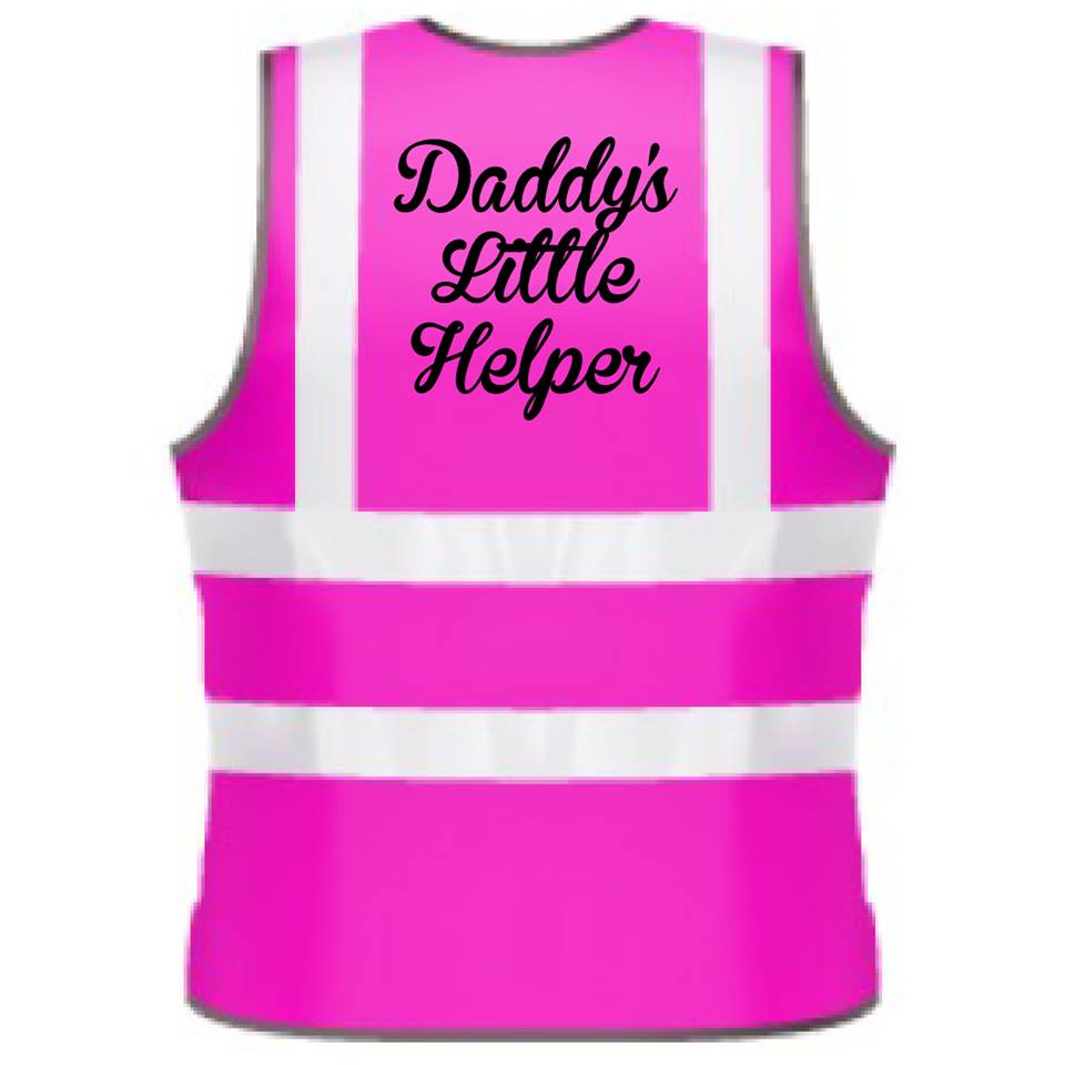 NEO00971K Daddy`s Little Helper Kids Hi-Viz Vests 4 Colours Available