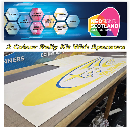 Subaru World Rally Kit 2 Colour with Sponsors for Subaru Impreza wrx sti graphics stickers decals Graphic