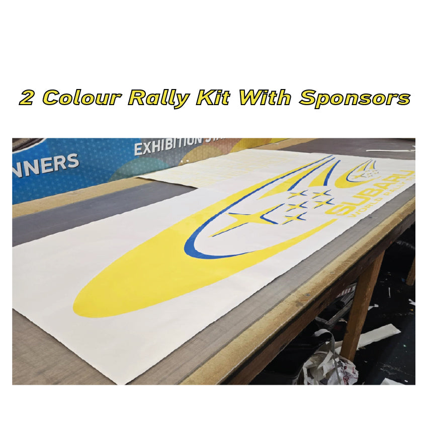 Subaru World Rally Kit 2 Colour with Sponsors for Subaru Impreza wrx sti graphics stickers decals Graphic