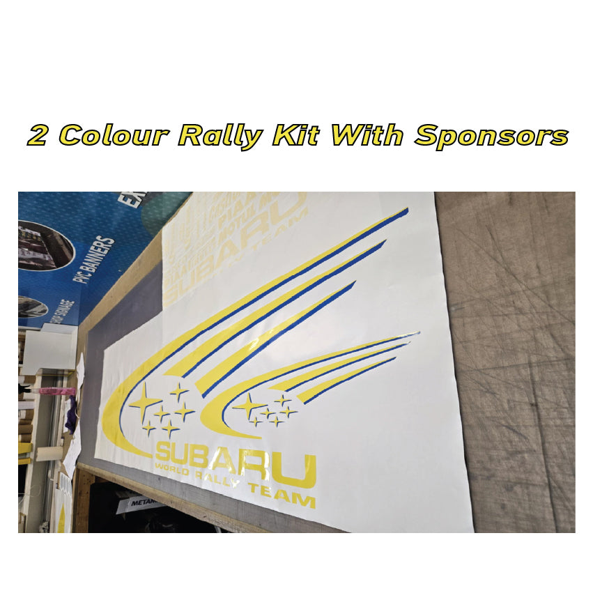 Subaru World Rally Kit 2 Colour with Sponsors for Subaru Impreza wrx sti graphics stickers decals Graphic