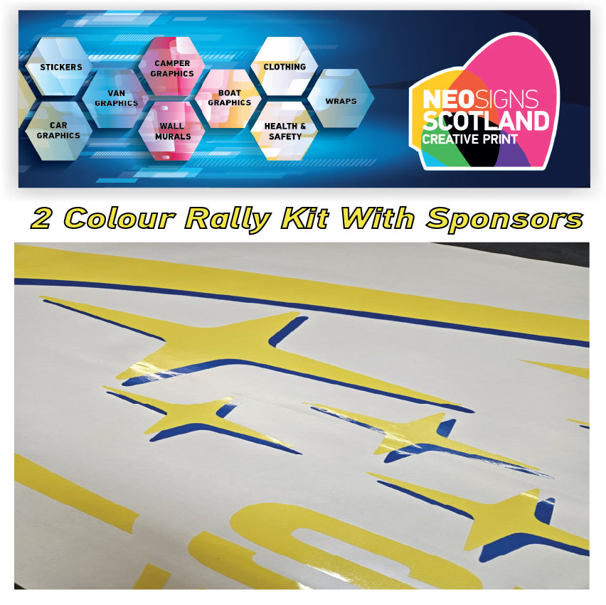 Subaru World Rally Kit 2 Colour with Sponsors for Subaru Impreza wrx sti graphics stickers decals Graphic