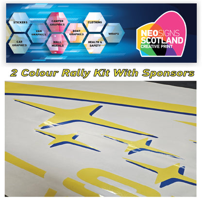 Subaru World Rally Kit 2 Colour with Sponsors for Subaru Impreza wrx sti graphics stickers decals Graphic