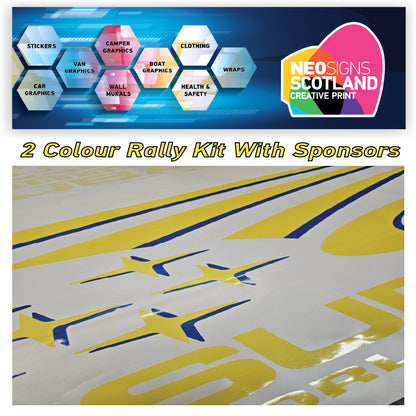 Subaru World Rally Kit 2 Colour with Sponsors for Subaru Impreza wrx sti graphics stickers decals Graphic