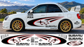 Subaru World Rally Kit 2 Colour with Sponsors for Subaru Impreza wrx sti