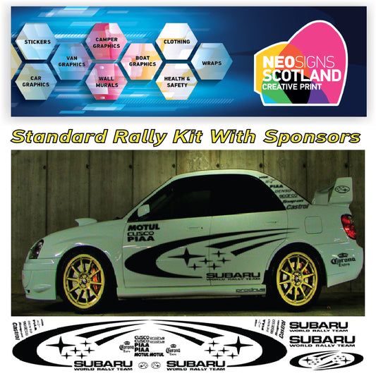 Subaru World Rally Kit With Sponsors for Subaru Impreza wrx sti graphics stickers decals Graphic